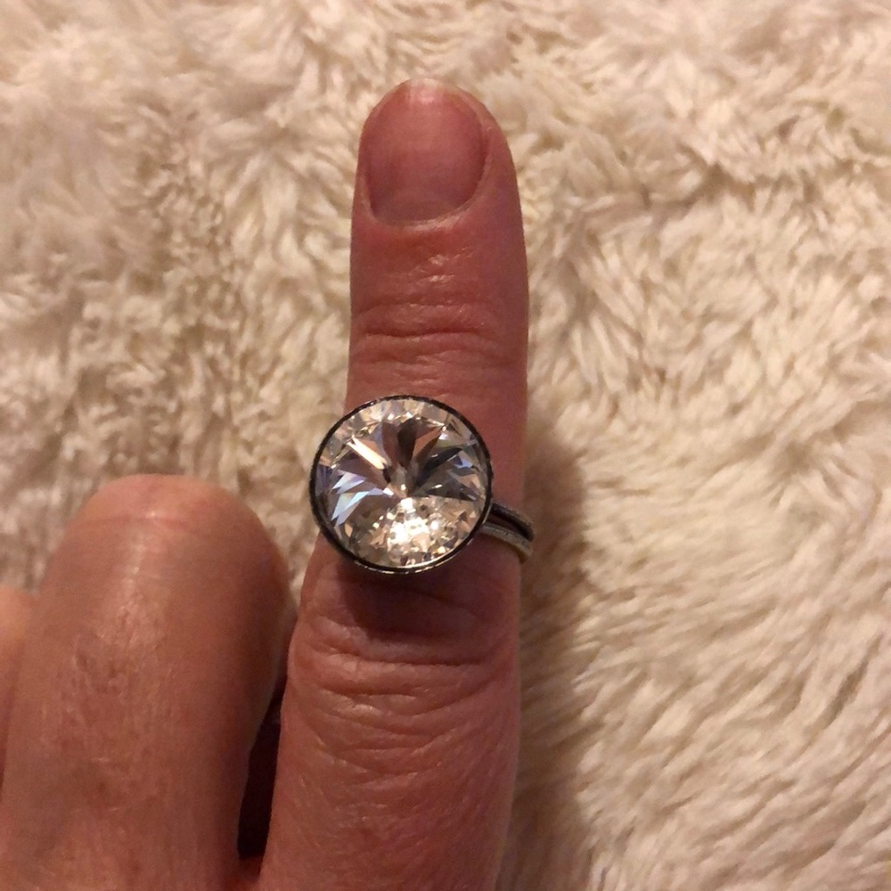 Konplott White Crystal Ring